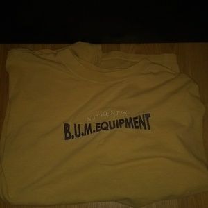 Bum equipment embroidered spell out